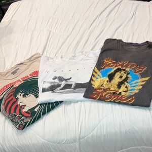 Bundle of oversized band tees